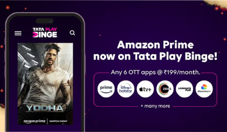 Tata Play to Launch New Binge Plans and an Amazon Prime Lite Subscription Packaged with DTH